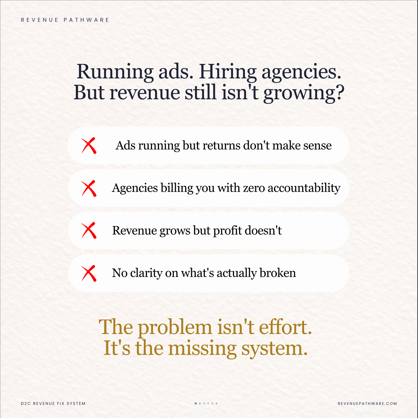 why ads are not converting