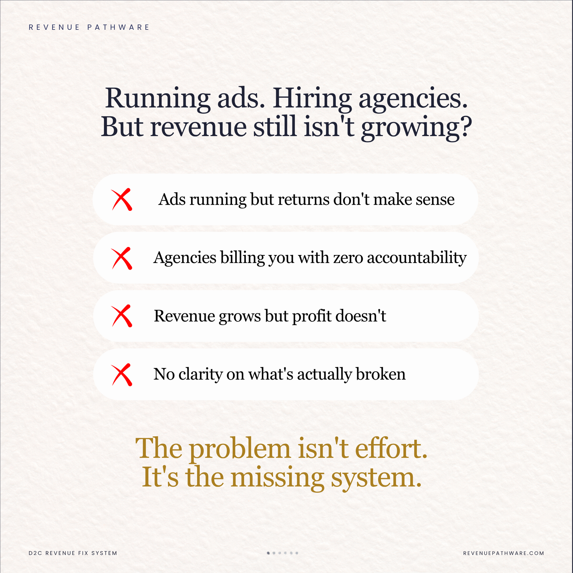 why ads are not converting